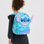 ⁦Smiggle Backpack 15 Inches With Hoodie - Stitch⁩ - الصورة ⁦6⁩