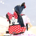 ⁦Smiggle Backpack 15 Inches With Hoodie - Minnie Mouse⁩ - الصورة ⁦2⁩