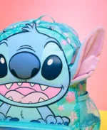 ⁦Smiggle Backpack 15 Inches With Hoodie - Stitch⁩ - الصورة ⁦9⁩