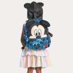 ⁦Smiggle Backpack 15 Inches With Hoodie - Mickey Mouse⁩ - الصورة ⁦2⁩