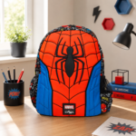 Smiggle Backpack 15 Inches With Hoodie - Spider Man