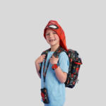 ⁦Smiggle Backpack 15 Inches With Hoodie - Spider Man⁩ - الصورة ⁦2⁩