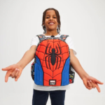 ⁦Smiggle Backpack 15 Inches With Hoodie - Spider Man⁩ - الصورة ⁦8⁩
