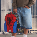 ⁦Smiggle Backpack 15 Inches With Hoodie - Spider Man⁩ - الصورة ⁦9⁩