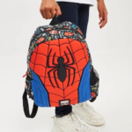 ⁦Smiggle Backpack 15 Inches With Hoodie - Spider Man⁩ - الصورة ⁦10⁩
