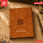 ⁦Vintage Notebook Leather 17×23cm Harry Potter - Moving Circle with Magnet - Orange 105 Pages⁩ - الصورة ⁦2⁩