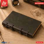 ⁦Vintage Notebook Rope Binding A6 PU Leather - Harry Potter - Olive - 112 Kraft Pages⁩ - الصورة ⁦2⁩
