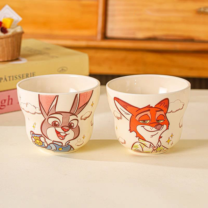 316 Set Of 2pcs Ceramic Mug Disney Orignal 300ml – Zootopia - الصورة 1