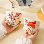 ⁦Set Of 2pcs Ceramic Mug Disney Orignal 300ml – Zootopia⁩ - الصورة ⁦2⁩