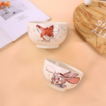 Set Of 2pcs Ceramic  Bowls Disney Orignal 300ml – Zootopia
