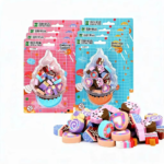 ⁦1Pc Random - Mini Eraser - Donuts & Ice Cream (Pack of 18)⁩ - الصورة ⁦2⁩