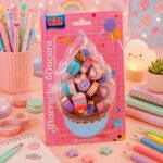 ⁦1Pc Random - Mini Eraser - Donuts & Ice Cream (Pack of 18)⁩ - الصورة ⁦4⁩