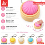 ⁦1Pc Random - Keychain Simulation Dumpling - LED⁩ - الصورة ⁦6⁩