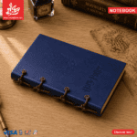 ⁦Vintage Notebook Rope Binding A6 PU Leather - Harry Potter - Blue - 112 Kraft Pages⁩ - الصورة ⁦2⁩