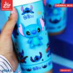 ⁦1Pc Random - 3D Thermal Mug - POP Stitch Blue - 550ml⁩ - الصورة ⁦2⁩