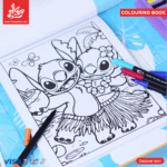 ⁦1Pc Random - Colouring Book Stitch and 15 Coloured Pen⁩ - الصورة ⁦5⁩