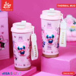 1Pc Random - 3D Thermal Mug - POP Stitch Pink - 550ml