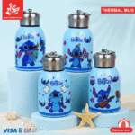 1Pc Random - Mini Thermal Mug Stylish & Portable Insulated - Stitch 300ml