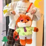 ⁦1Pc Random - Zootopia Furry 3D Back Bag - For Kids⁩ - الصورة ⁦8⁩