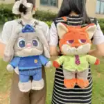 ⁦1Pc Random - Zootopia Furry 3D Back Bag - For Kids⁩ - الصورة ⁦9⁩