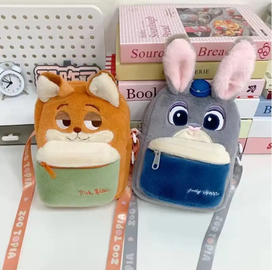 غ351 1Pc Random - Zootopia Furry Cross Bag For Kids - الصورة 1