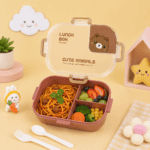 ⁦Bear Lunch Box Set - 1.4L with Spoon & Fork⁩ - الصورة ⁦2⁩
