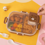 ⁦Bear Lunch Box Set - 1.4L with Spoon & Fork⁩ - الصورة ⁦3⁩