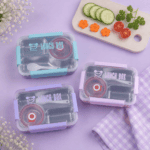 ⁦Stainless Steel Lunch Box - Pink⁩ - الصورة ⁦3⁩