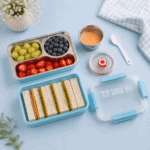 ⁦Stainless Steel Lunch Box - Baby Blue⁩ - الصورة ⁦2⁩
