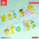 1Pc Random Waterproof Document Bag – Duck A4