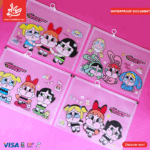 1Pc Random Waterproof Document Bag – CRYBABY × Powerpuff Girls A4