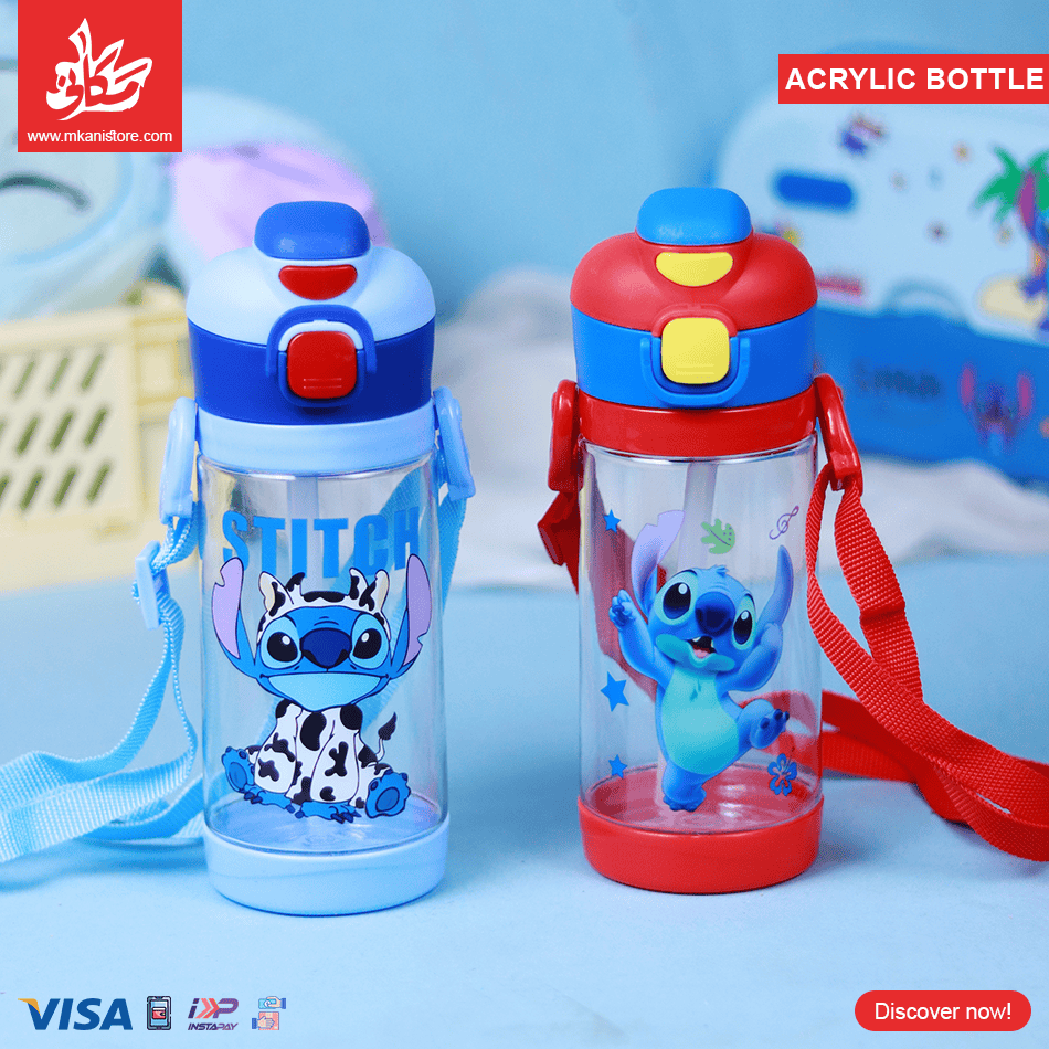 278 1Pc Random - Acrylic Bottle - Stitch Blue - الصورة 1