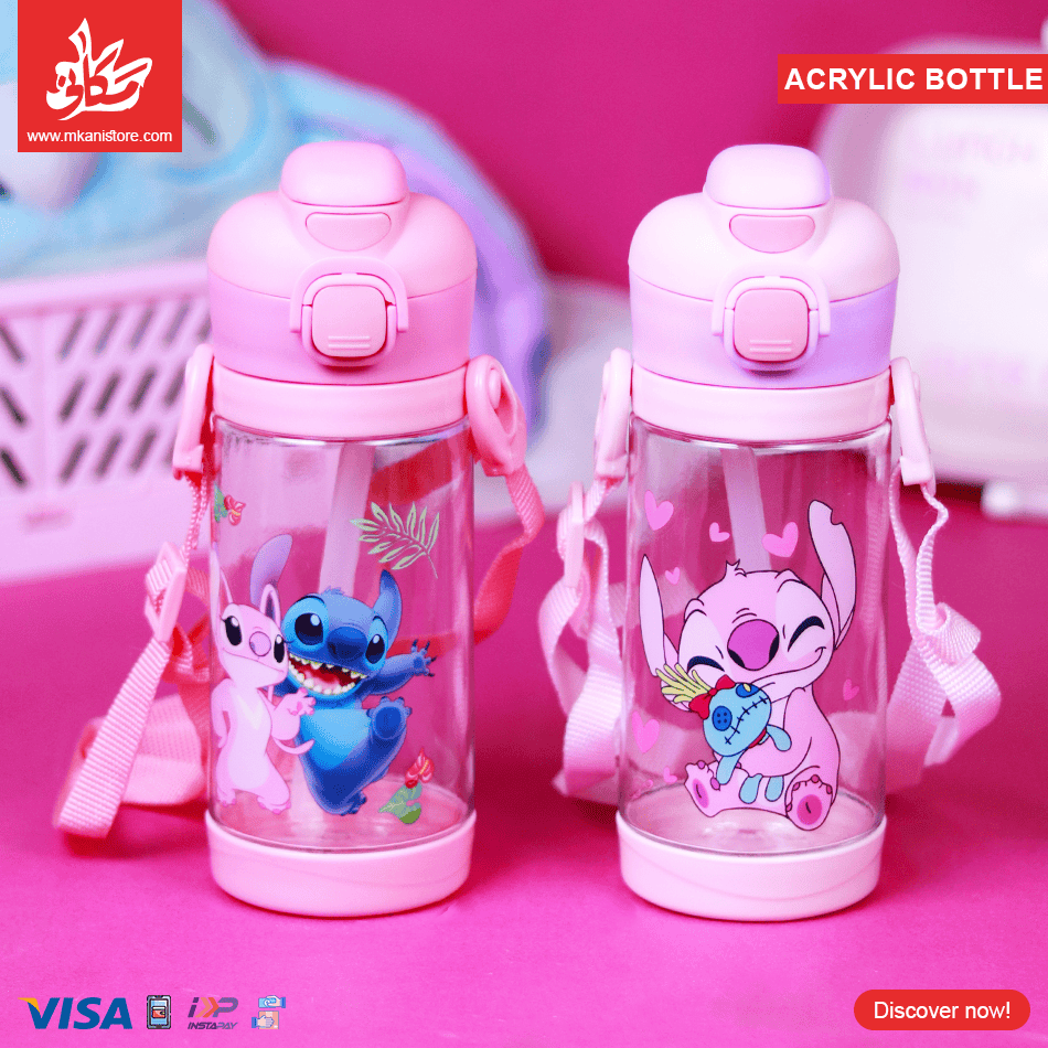 279 1Pc Random - Acrylic Bottle - Stitch Pink - الصورة 1