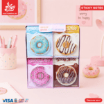 ⁦1Pc Random - Sticky Notes Mix 60 Sheets - Donut⁩ - الصورة ⁦6⁩