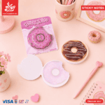 ⁦1Pc Random - Sticky Notes Mix 60 Sheets - Donut⁩ - الصورة ⁦5⁩