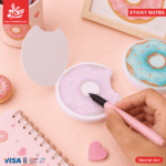 ⁦1Pc Random - Sticky Notes Mix 60 Sheets - Donut⁩ - الصورة ⁦3⁩
