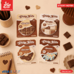 1Pc Random - Sticky Notes Mix 60 Sheets - Chocolate