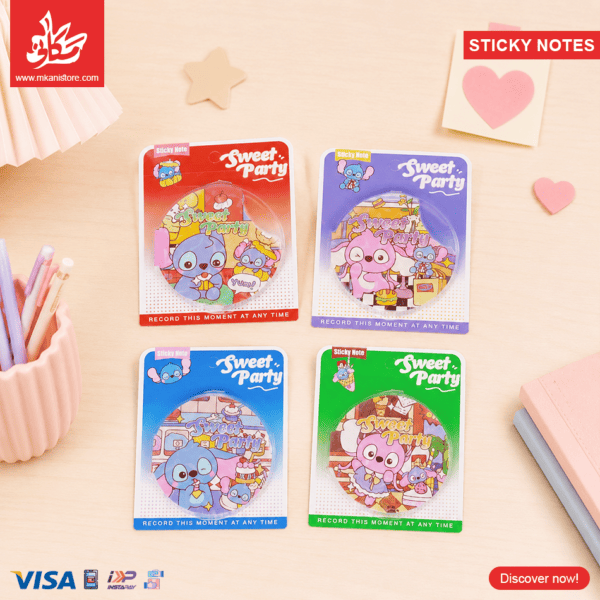 1Pc Random - Sticky Notes Mix 60 Sheets - Stitch