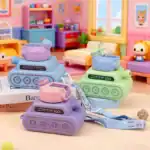 ⁦1Pc Random - Tank-Shaped Double Sipper Bottle - 800ML⁩ - الصورة ⁦2⁩