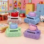⁦1Pc Random - Tank-Shaped Double Sipper Bottle - 800ML⁩ - الصورة ⁦3⁩