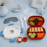 ⁦Double Layer Lunch Box 1.1L - Bear Red⁩ - الصورة ⁦2⁩