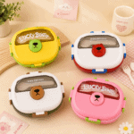 ⁦Double Layer Lunch Box 1.1L - Bear Red⁩ - الصورة ⁦3⁩