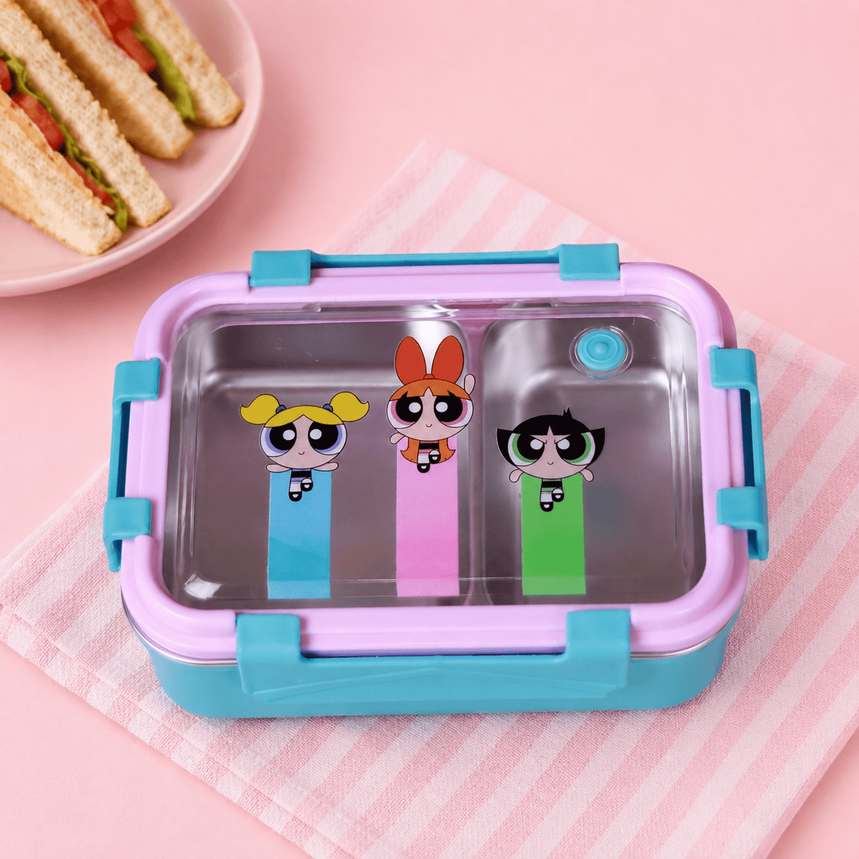 357 Stainless Steel Lunch Box - PowerPuff Girls - الصورة 1