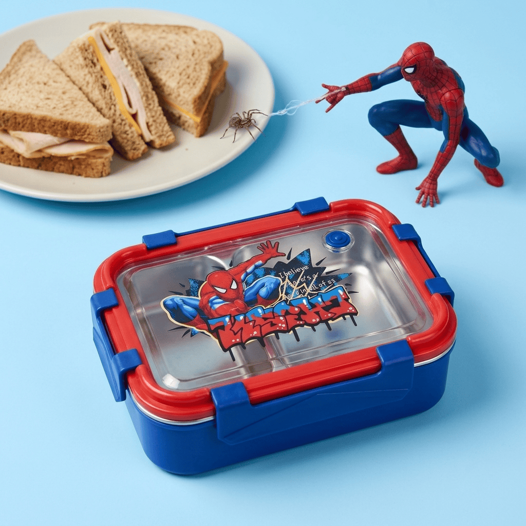 361 Stainless Steel Lunch Box - Spider Man - الصورة 1