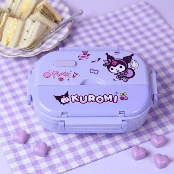Stainless Steel Lunch Box - 900ML 2-Grid - Kuromi