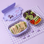 ⁦Stainless Steel Lunch Box - 900ML 2-Grid - Kuromi⁩ - الصورة ⁦2⁩