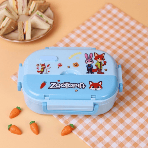 Stainless Steel Lunch Box - 900ML 2-Grid - Zootopia