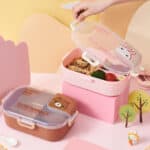 ⁦Bear Lunch Box Set - 1.4L with Spoon & Fork⁩ - الصورة ⁦6⁩