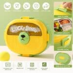 ⁦Double Layer Lunch Box 1.1L - Bear Red⁩ - الصورة ⁦4⁩