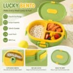 ⁦Double Layer Lunch Box 1.1L - Bear Red⁩ - الصورة ⁦5⁩